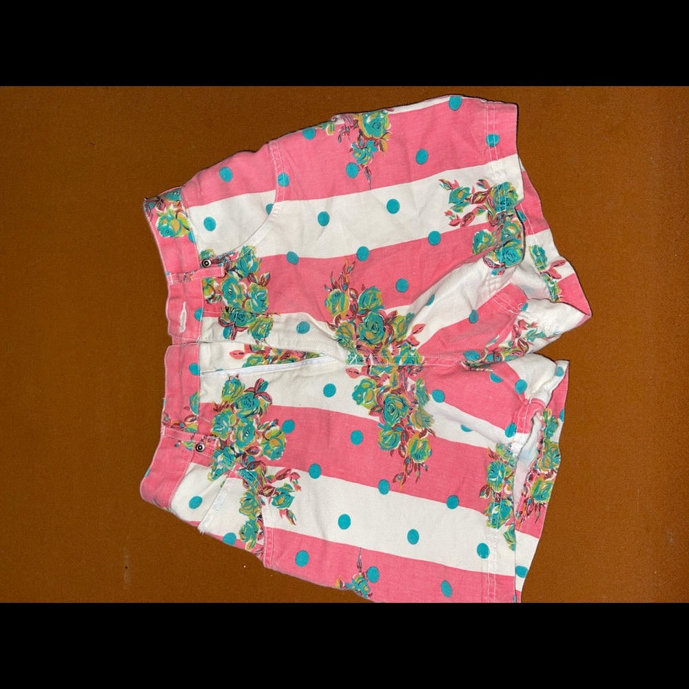 High waisted jean shorts